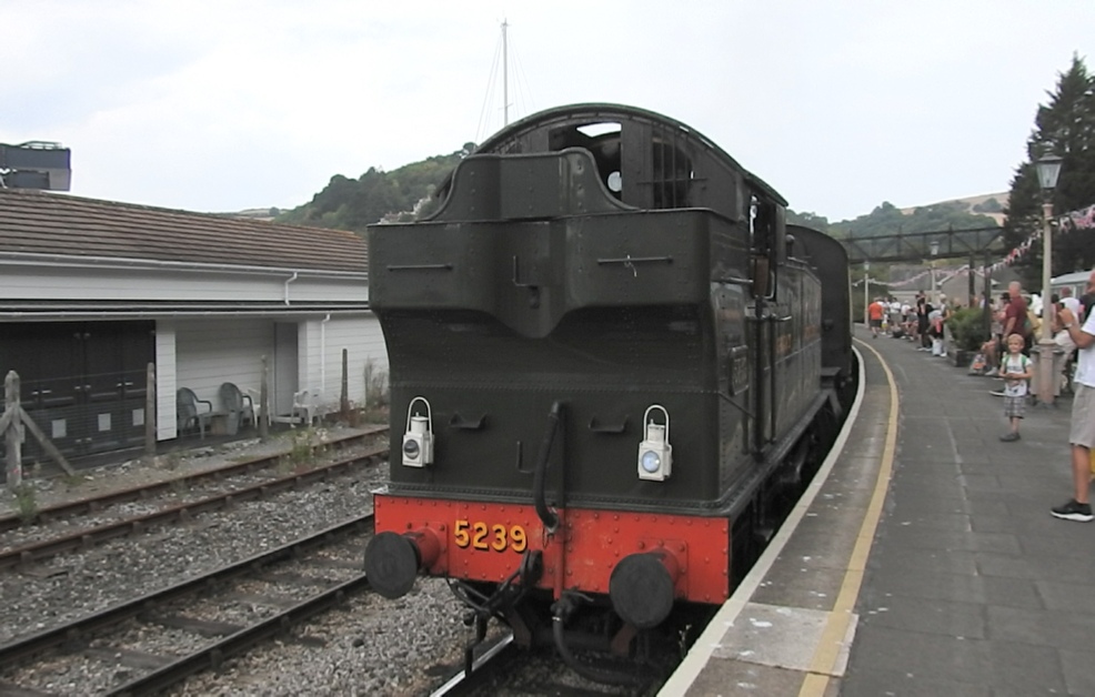 Steam locomotive at Kingswear